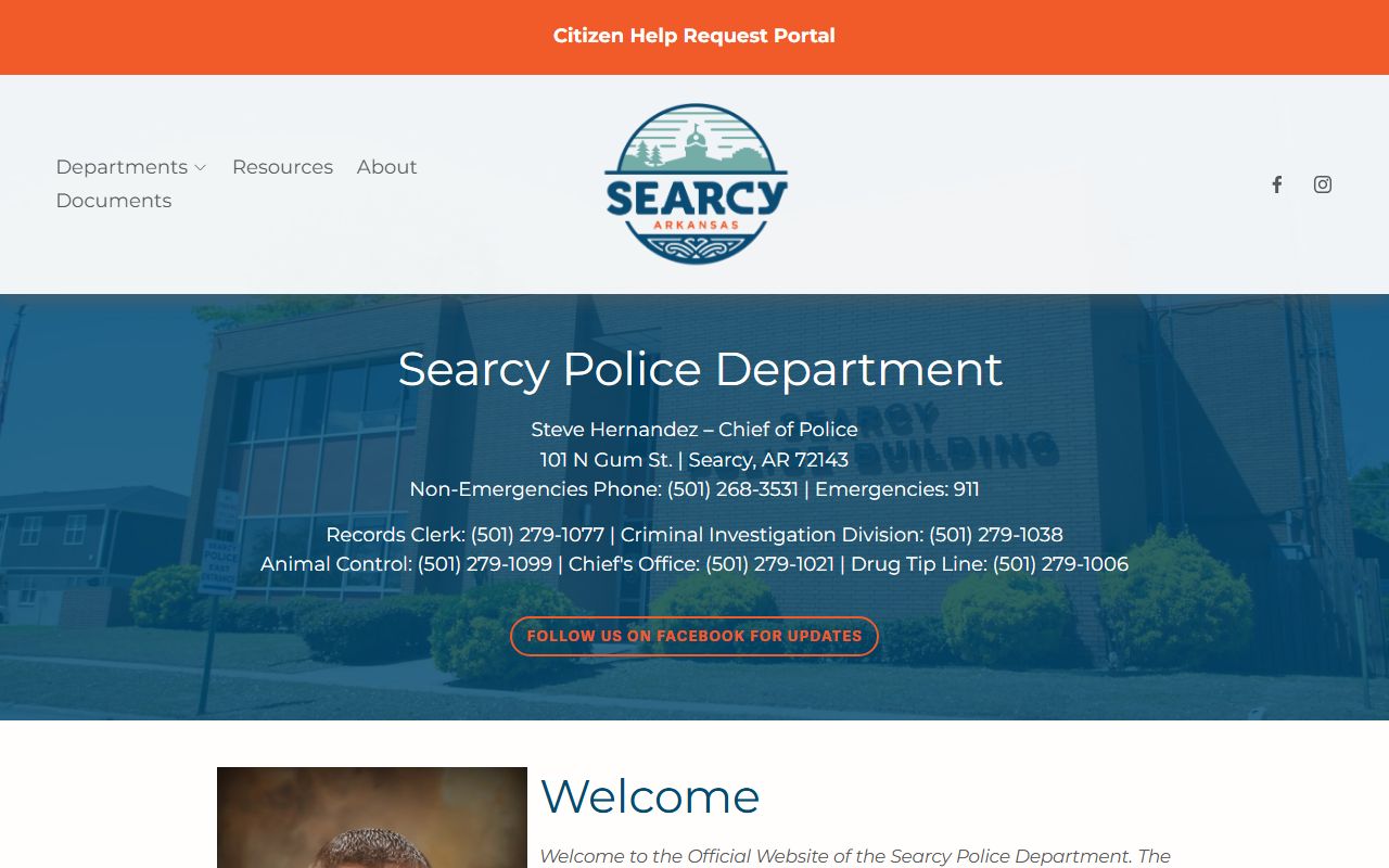 Searcy felony records - Searcy Police Department