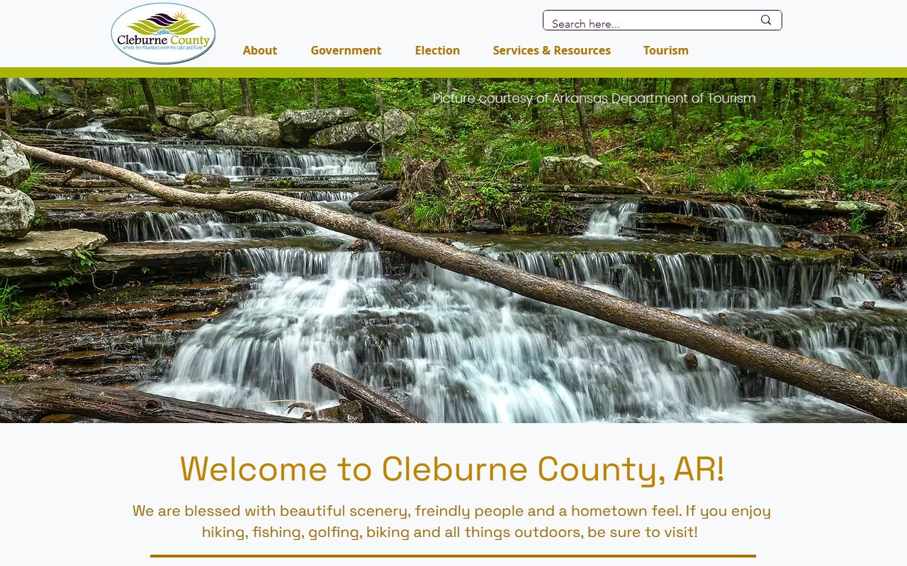 Cleburne County government website for felony records access