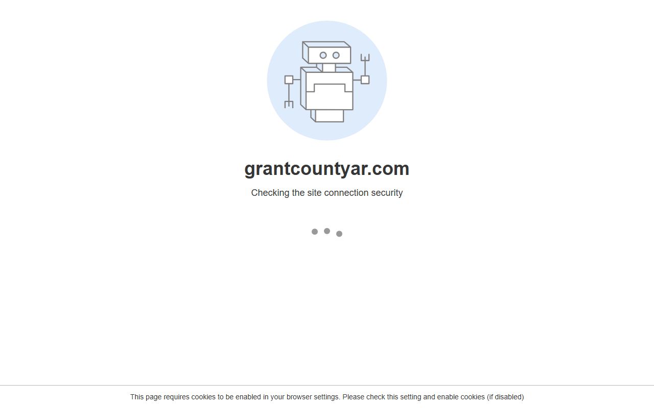 Grant County government website for felony records access
