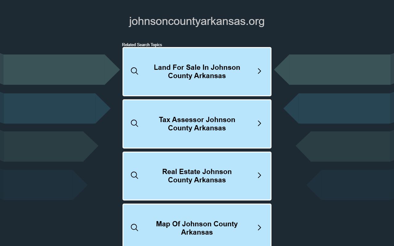 Johnson County government website for felony records access